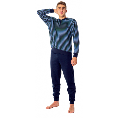 Pijama hombre azul 40026 Dormen